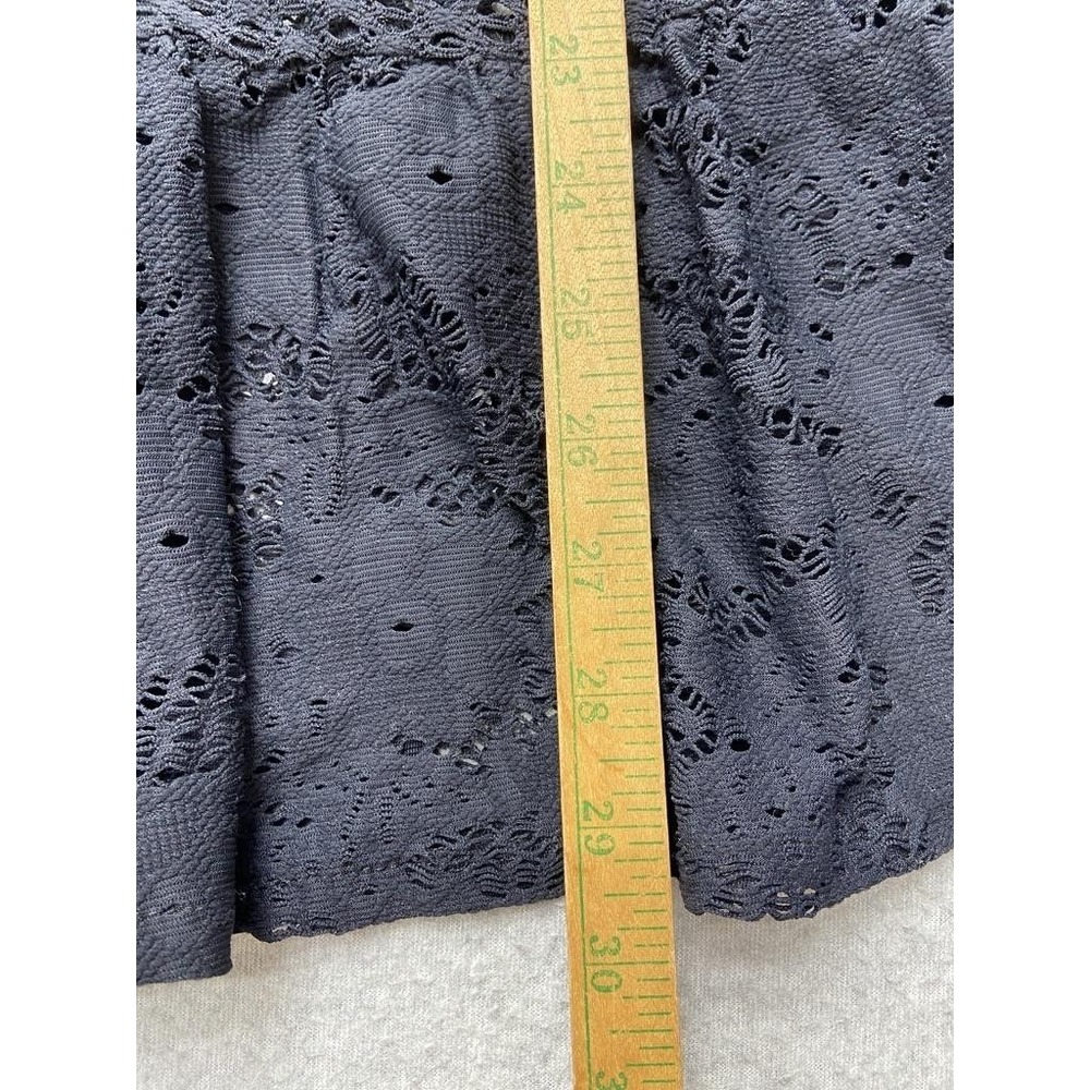 Andria Lieu Collection Jacket Womens Medium Black Long Jamie Lace Made USA - Picture 13 of 15